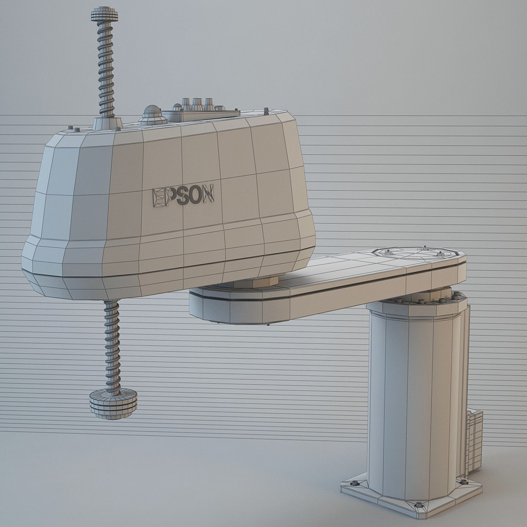 Epson Scara Industrial Robot 3d 3ds