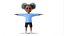 Afro Girl - Rigged cartoon character