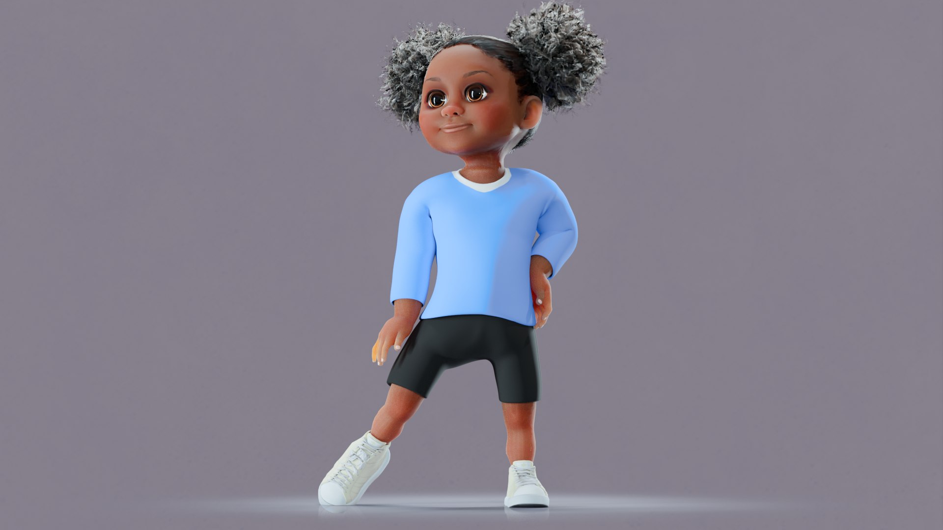 Afro Girl - Rigged cartoon character 3D model https://p.turbosquid.com/ts-thumb/Nu/fSOvL7/Aq/33/png/1726854798/1920x1080/fit_q87/092f6990967ff01028f79963c85a742da2e57e0c/33.jpg