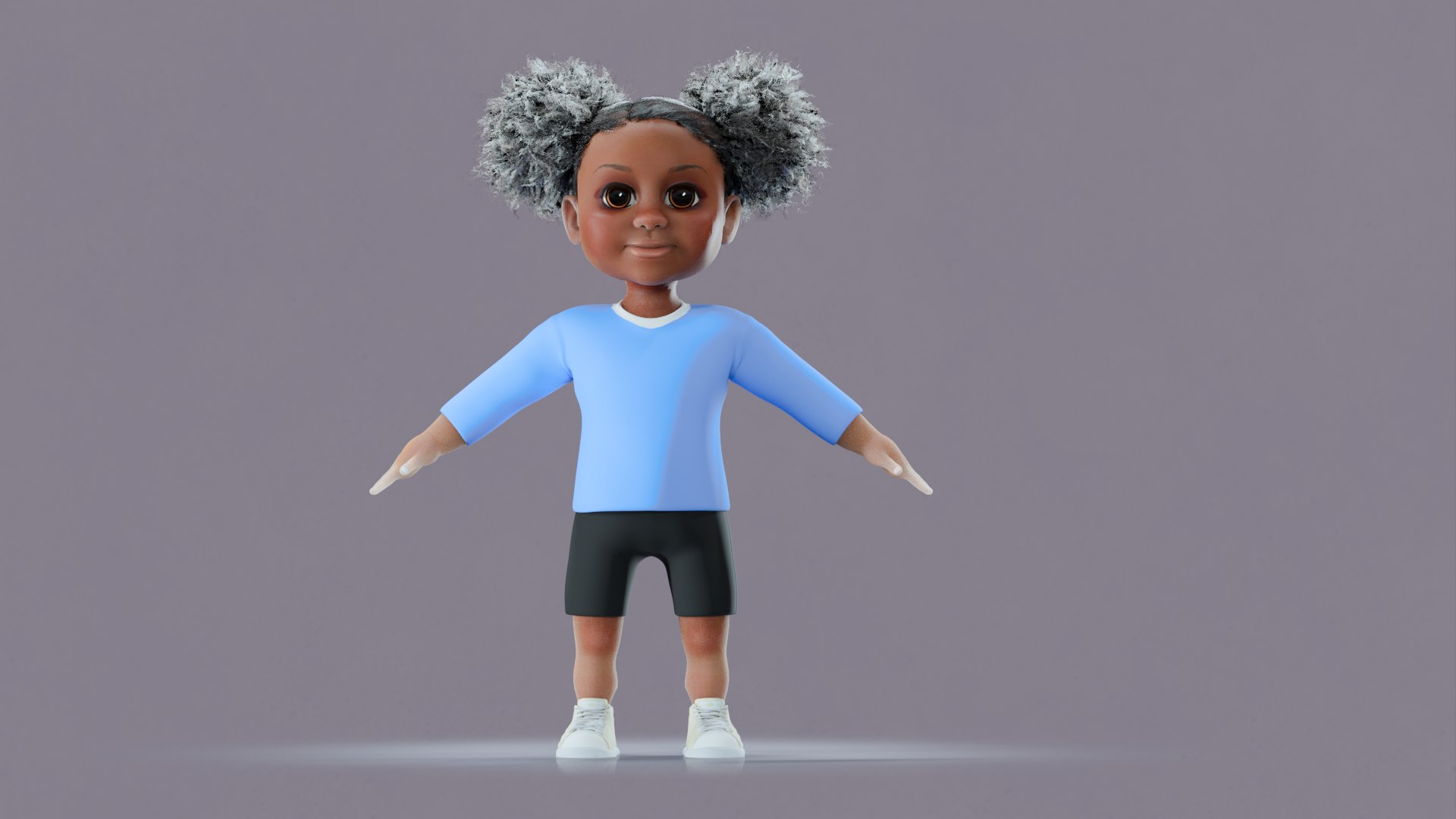 Afro Girl - Rigged cartoon character 3D model https://p.turbosquid.com/ts-thumb/Nu/fSOvL7/C9/39/png/1726854801/1920x1080/fit_q87/e82313b2a6837eba8804fe62956ee9dc1b6e95f6/39.jpg