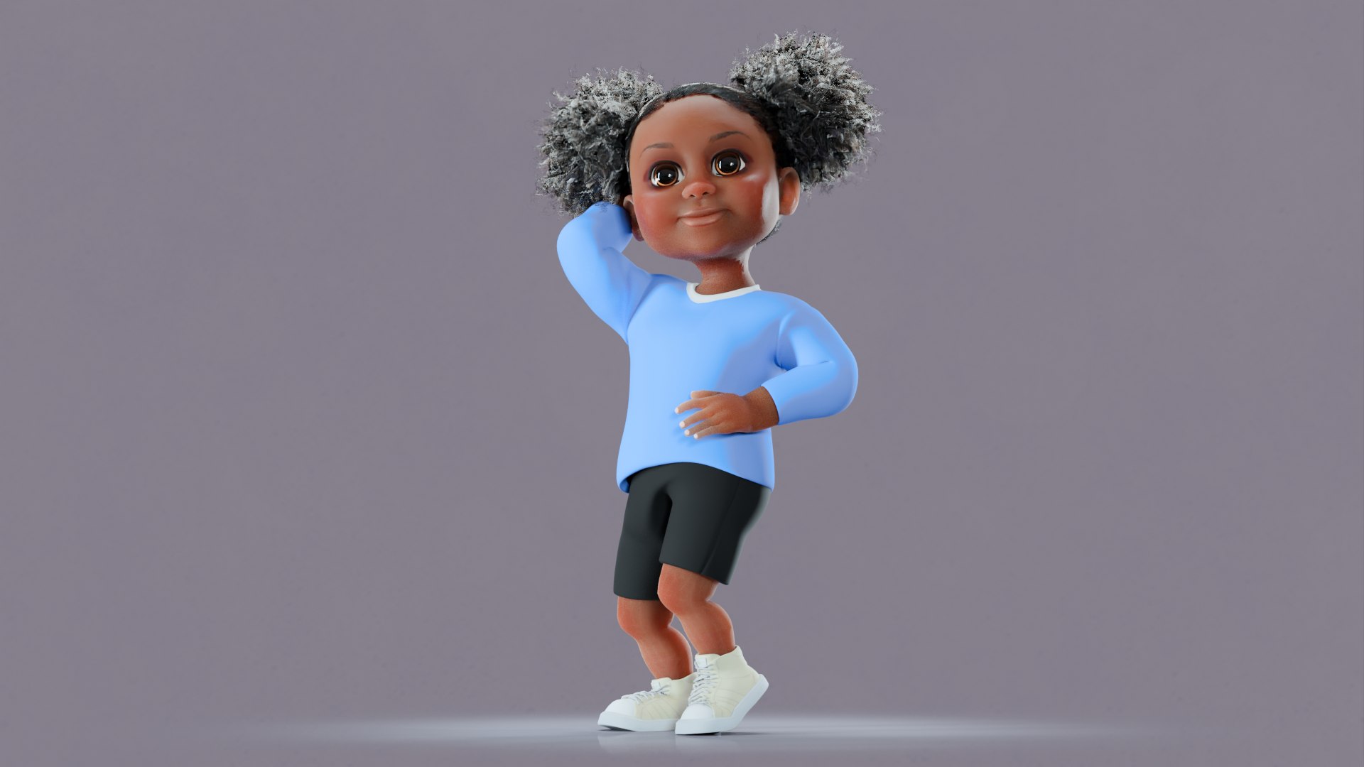 Afro Girl - Rigged cartoon character 3D model https://p.turbosquid.com/ts-thumb/Nu/fSOvL7/D6/31/png/1726854797/1920x1080/fit_q87/ced03fff85bd0aed3d414c45bae3792de8d5af1e/31.jpg