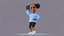 Afro Girl - Rigged cartoon character