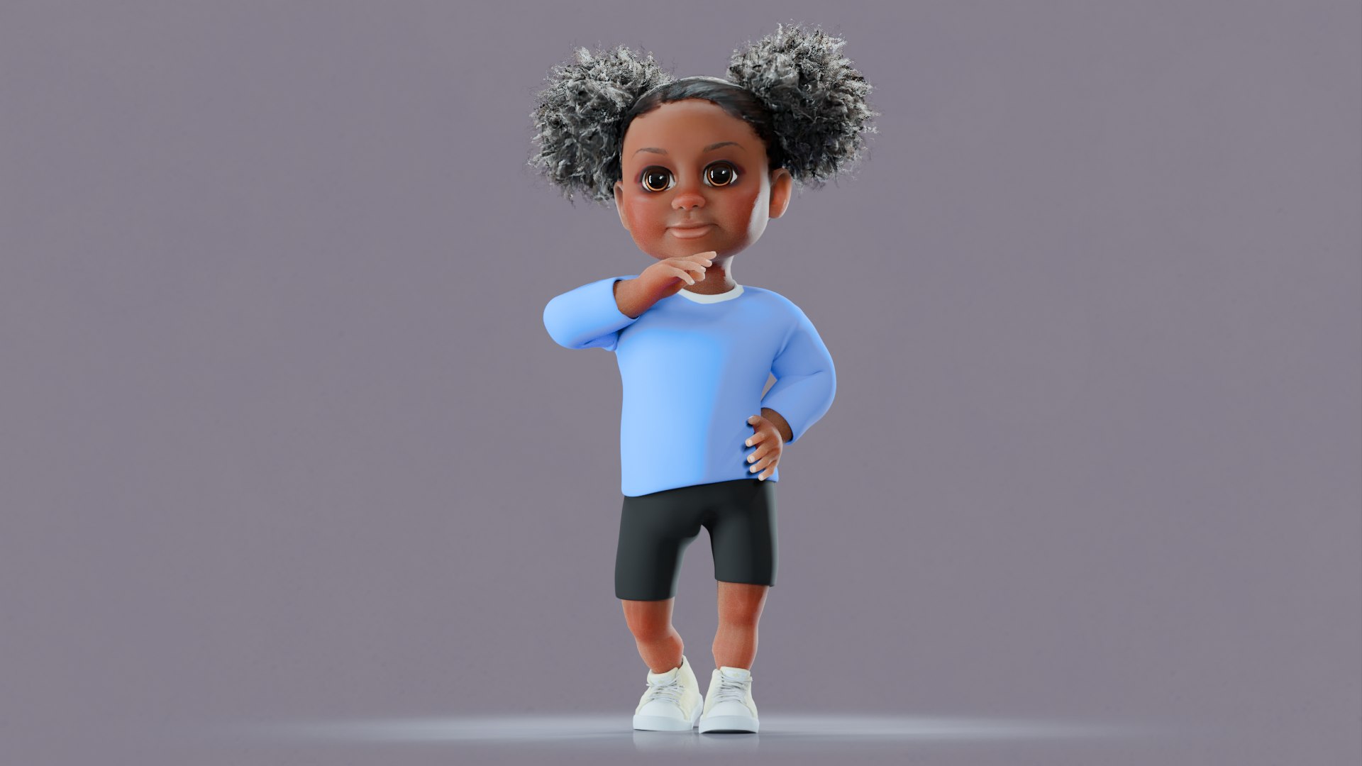 Afro Girl - Rigged cartoon character 3D model https://p.turbosquid.com/ts-thumb/Nu/fSOvL7/Ll/37/png/1726854800/1920x1080/fit_q87/6ca02b130601d9ca8f3a060bfafd22c97e41fcd2/37.jpg