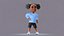 Afro Girl - Rigged cartoon character