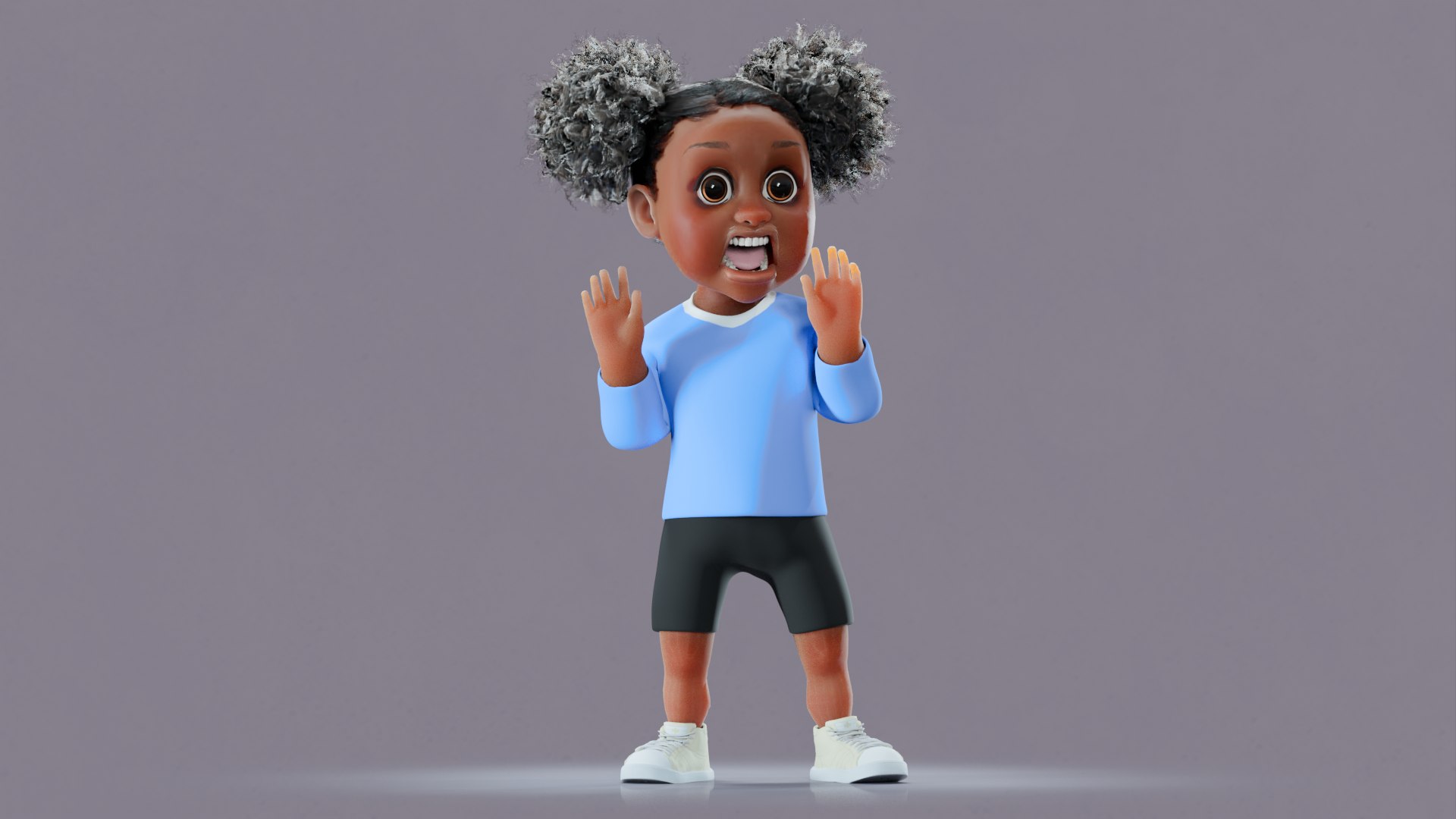 Afro Girl - Rigged cartoon character 3D model https://p.turbosquid.com/ts-thumb/Nu/fSOvL7/OQ/6/png/1726854784/1920x1080/fit_q87/88f85338fddac16d3c4311227669889a094ec573/6.jpg