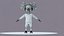 Afro Girl - Rigged cartoon character