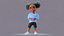 Afro Girl - Rigged cartoon character