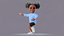 Afro Girl - Rigged cartoon character