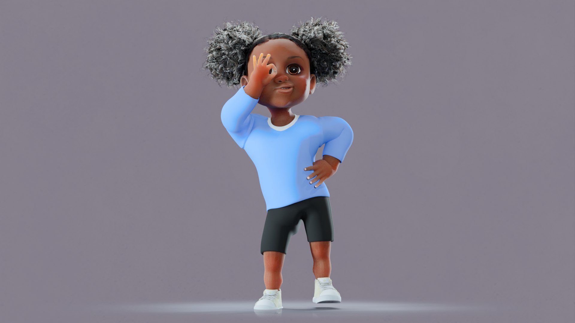 Afro Girl - Rigged cartoon character 3D model https://p.turbosquid.com/ts-thumb/Nu/fSOvL7/fL/12/png/1726854788/1920x1080/fit_q87/a43b4b397d84302ce39d9d9471d93fec16cd900e/12.jpg