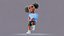 Afro Girl - Rigged cartoon character