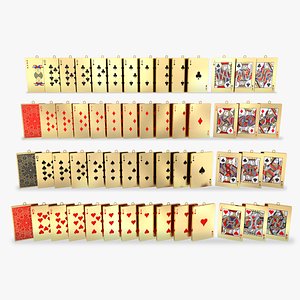 3D model playing card pendant