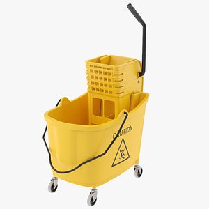 Bucket And Mop 1B - 3D Model by weeray