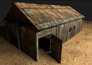 3d old barn