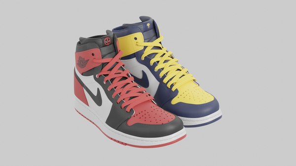 modelo 3d Air Jordan Deadpool vs Lobezno TurboSquid 1993423 - Main Image