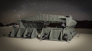 RC CONCRETE BASE 3D model