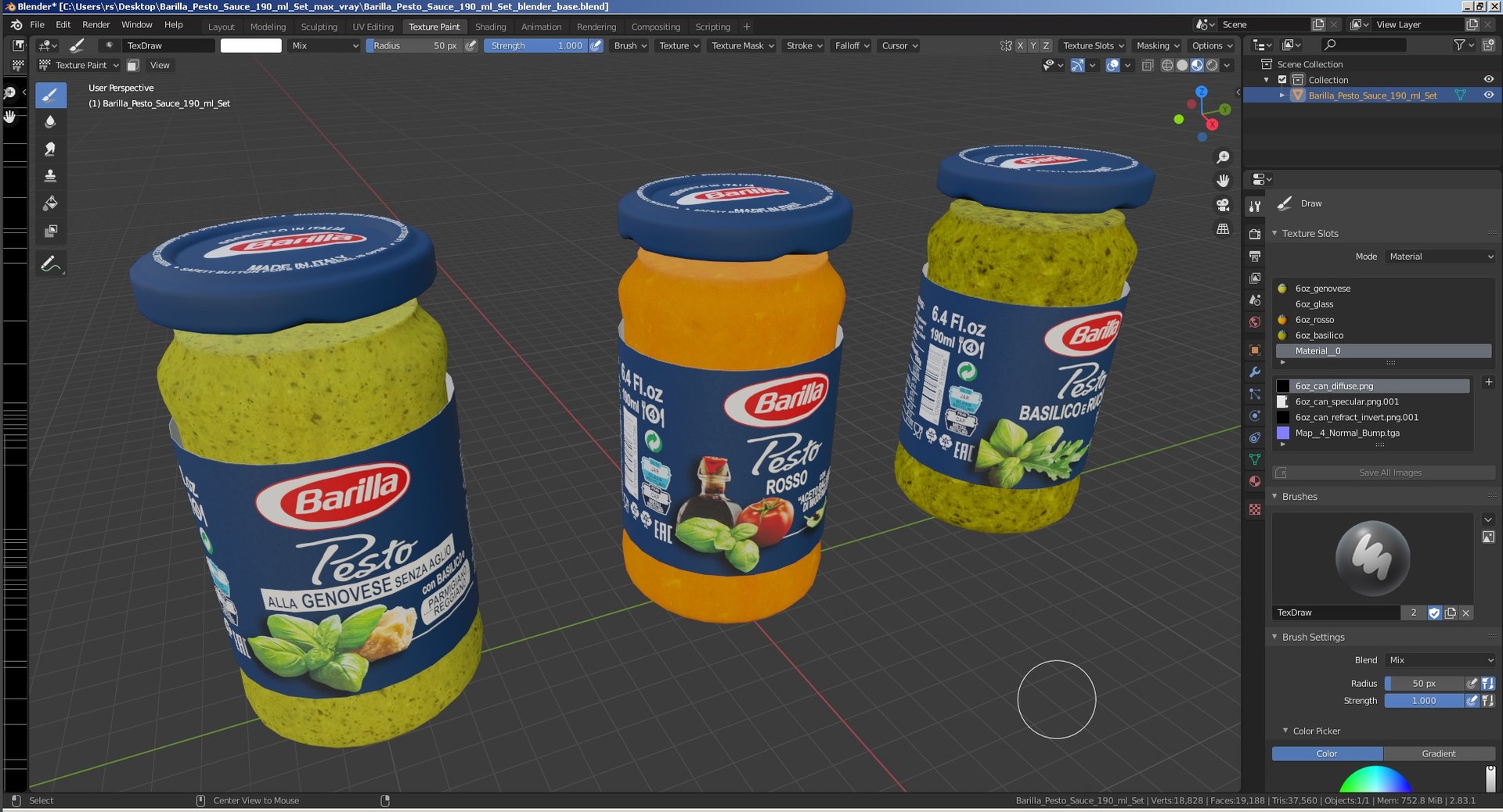 Barilla Pesto Sauce 190 ml Set 3D model https://p.turbosquid.com/ts-thumb/Nu/nlHwrZ/Qv/barillapestosauce190mlset3dmodel042/jpg/1622553571/1920x1080/fit_q87/216cce8874134e9d69e2caedb7d242649956c999/barillapestosauce190mlset3dmodel042.jpg
