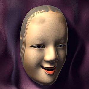 3d noh mask model