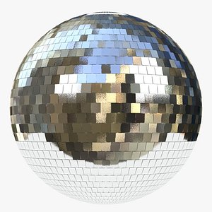 3D disco mirror ball model