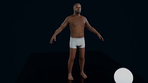 rigged character 3D model