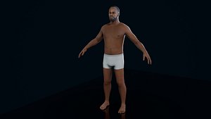 rigged character 3D model