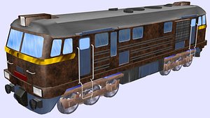 3D m62 diesel locomotive model