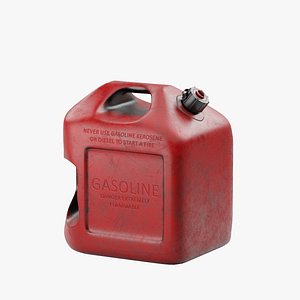 Gas Can 2 Dirty 3D model