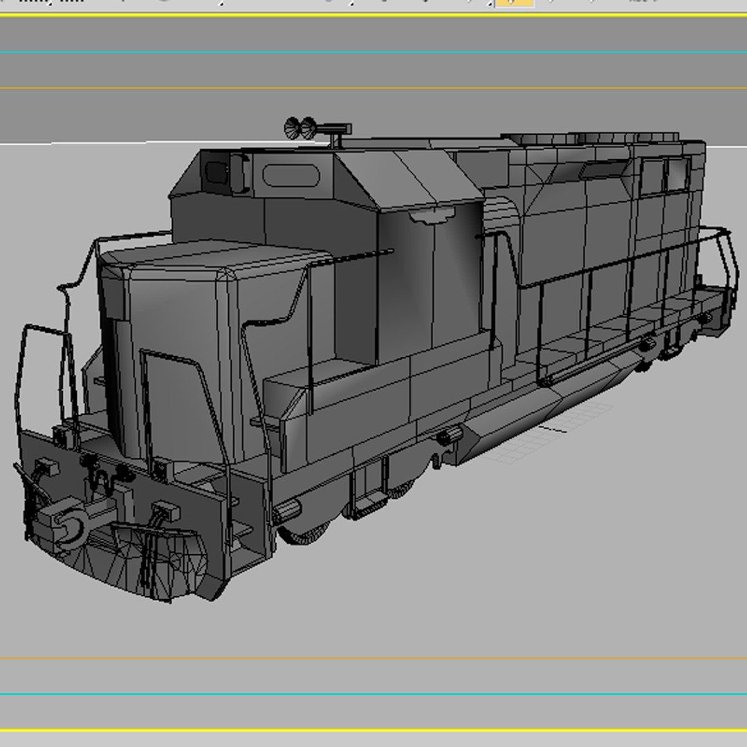 EMD GP40 2 Model - TurboSquid 2099898