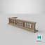 Eroded Stone Balustrade