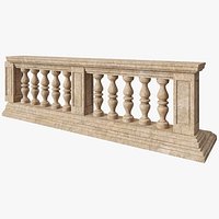 Eroded Stone Balustrade
