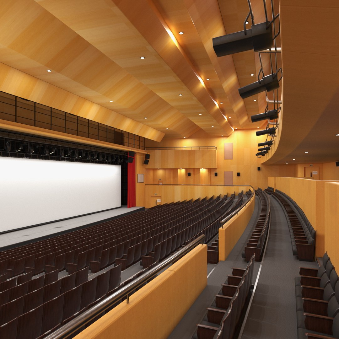 Big Conference Hall 3D model preview