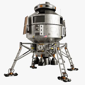 3D Sci-Fi Lunar Lander