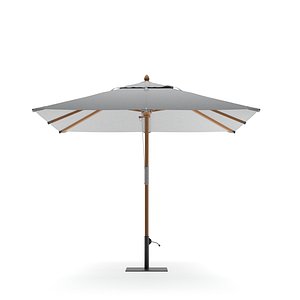 3D model Unopiu Lipari Rectangular Parasol 300x300