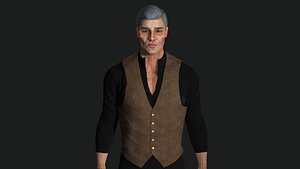 AAA 3D REALISTIC CHARACTER - EUROPEAN OLD MAN OLD MONEY STYLE