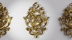 Gold Baroque Vintage Ornament