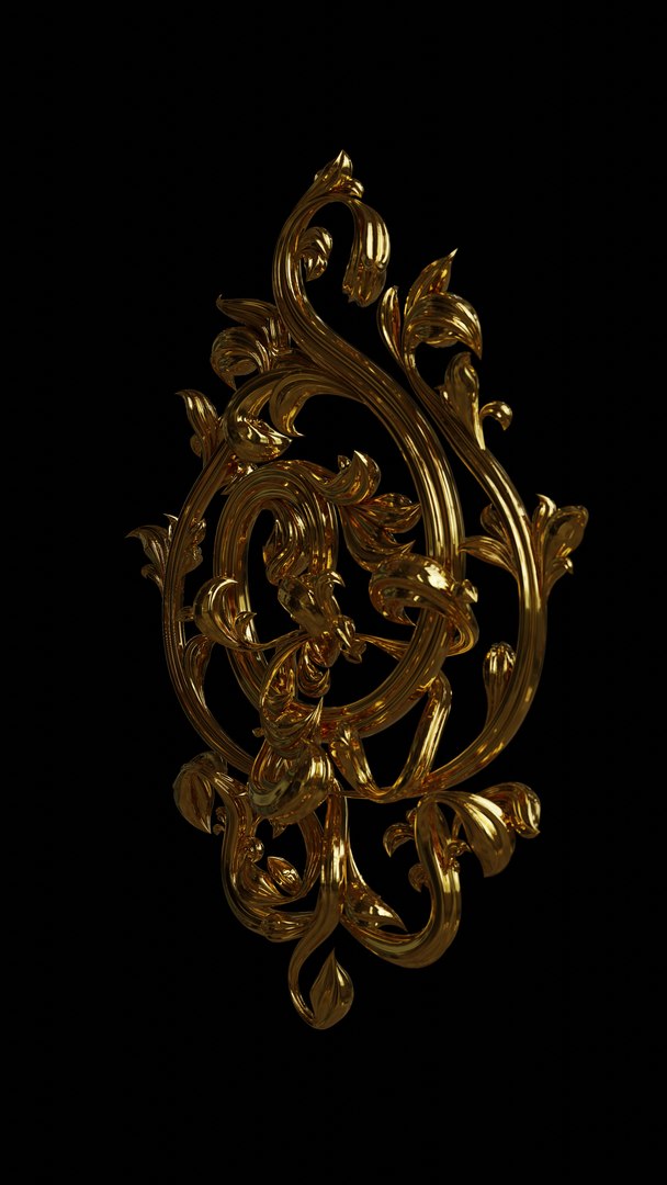 3D Model Ornament Baroque Vintage - TurboSquid 1666198