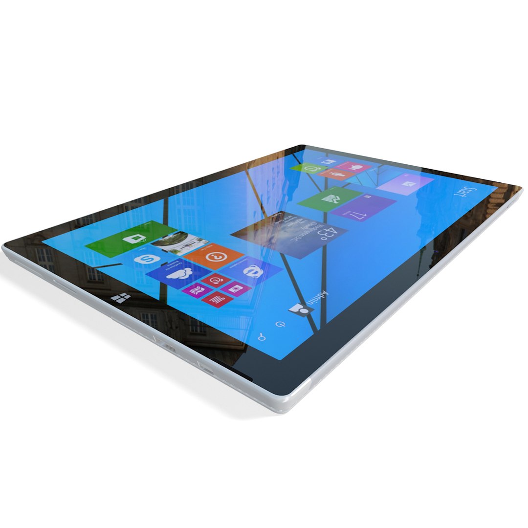 realistic microsoft surface pro obj