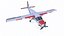 Avion utilitaire léger générique Low-poly PBR