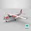 Avion utilitaire léger générique Low-poly PBR