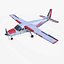Avion utilitaire léger générique Low-poly PBR