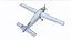 Avion utilitaire léger générique Low-poly PBR