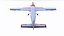 Avion utilitaire léger générique Low-poly PBR