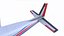 Avion utilitaire léger générique Low-poly PBR