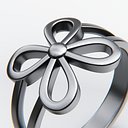 Elegant Loop Flower Ring - Minimalist Floral Jewelry