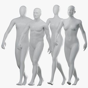 Simply and Detailed Animated Mannequins
