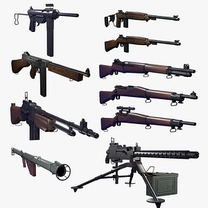 WWII US Army Infantry weapon collection