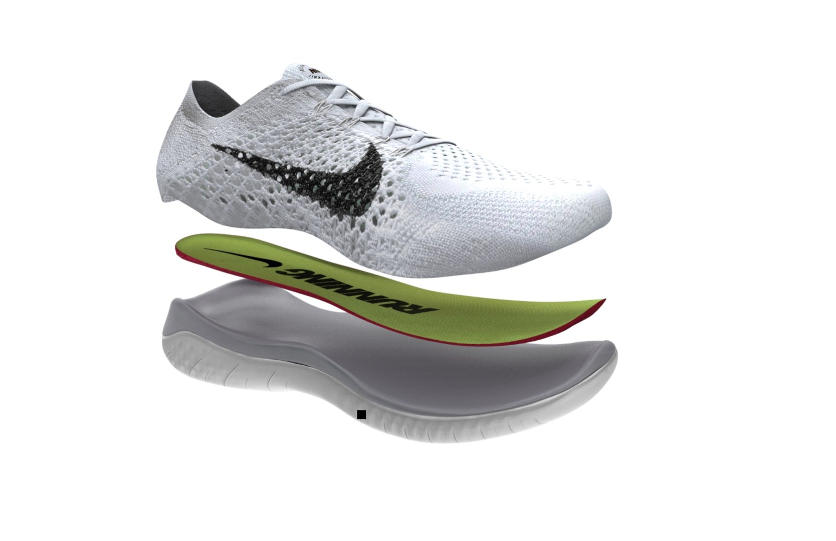 3D Nike Flyknit 2018 - TurboSquid 1365292