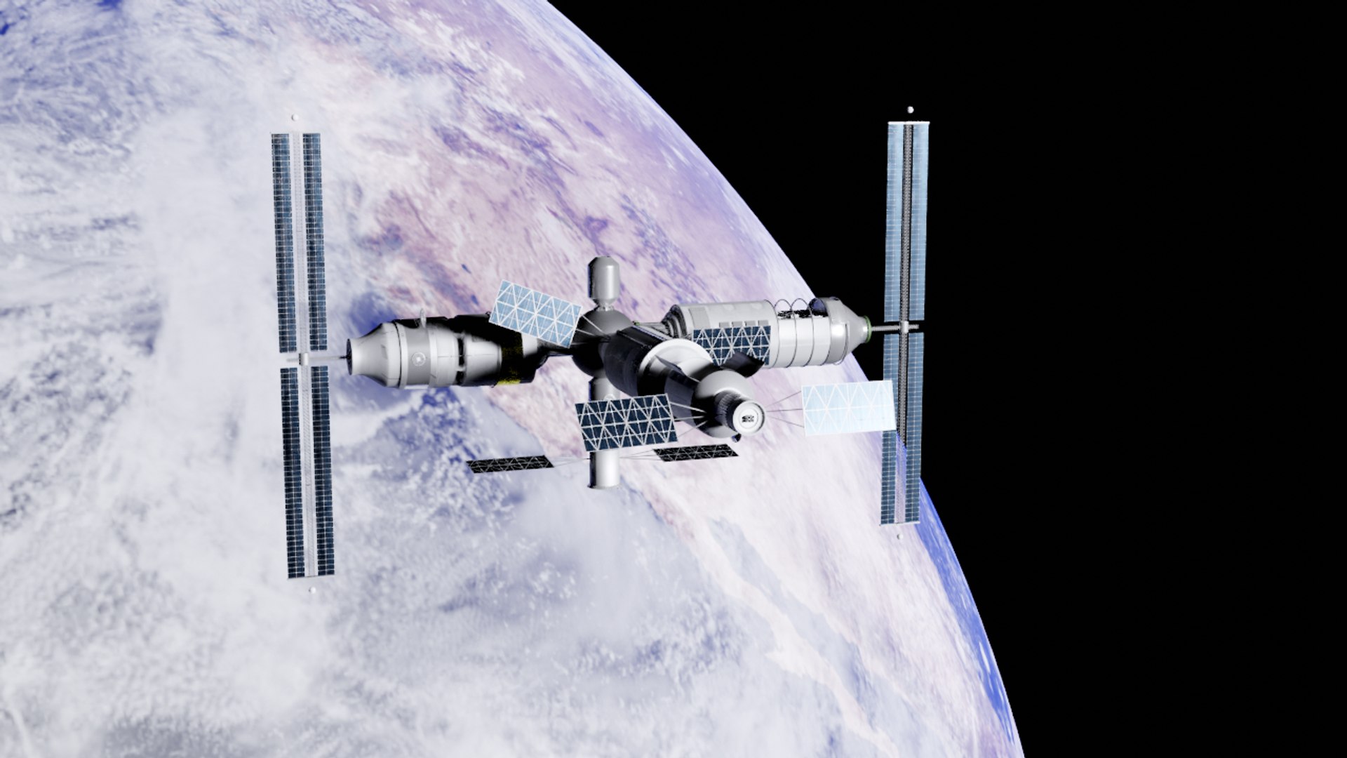 Space Station 3D Model - TurboSquid 1495373