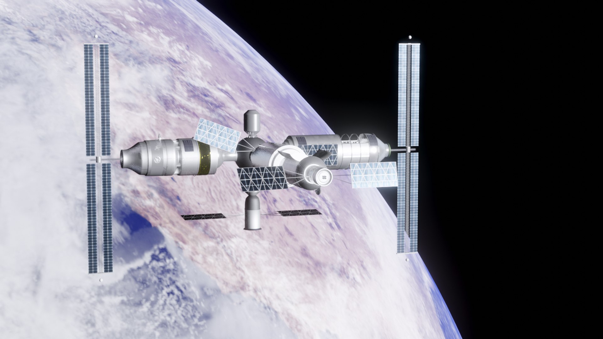 Space Station 3D Model - TurboSquid 1495373