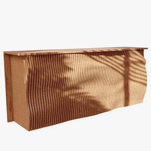 3D model Parametric Wood Cabinet - Dynamic 3D Model