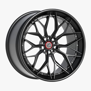 3D AL13 Carbon Series CF-R80 Duoblock Wheel 3D model model